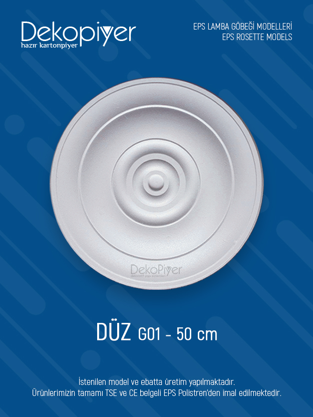 Düz Lamba Göbeği 50cm