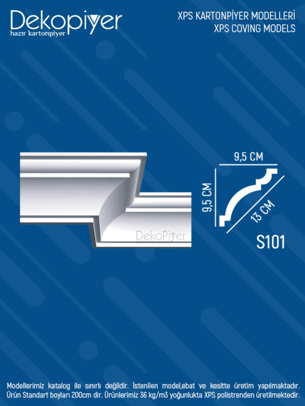s101 xps stropiyer kartonpiyer