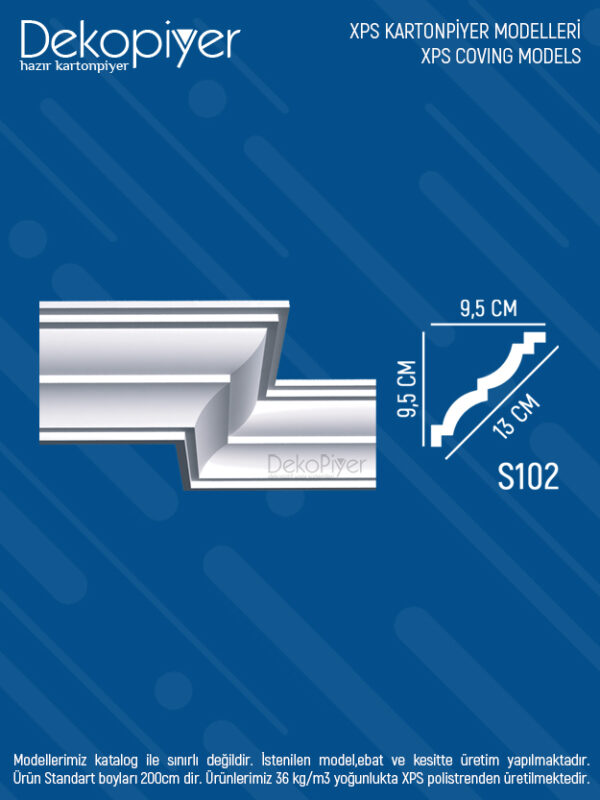 s102 xps stropiyer kartonpiyer