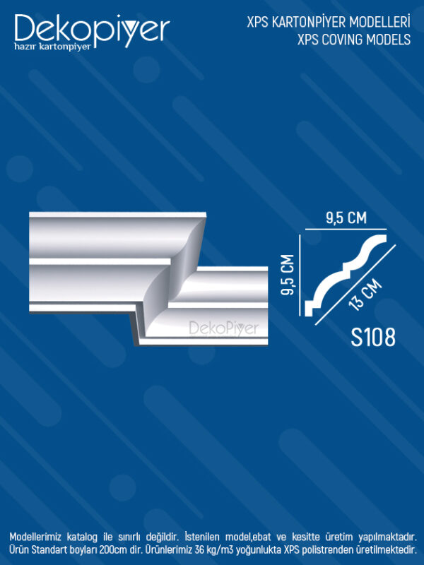 s108 xps stropiyer kartonpiyer