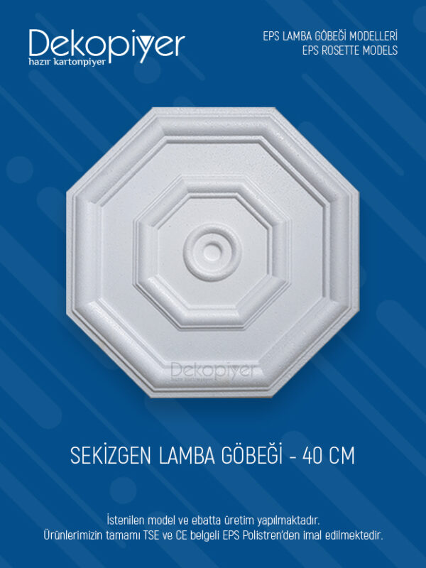 Sekizgen Lamba Göbeği 40cm